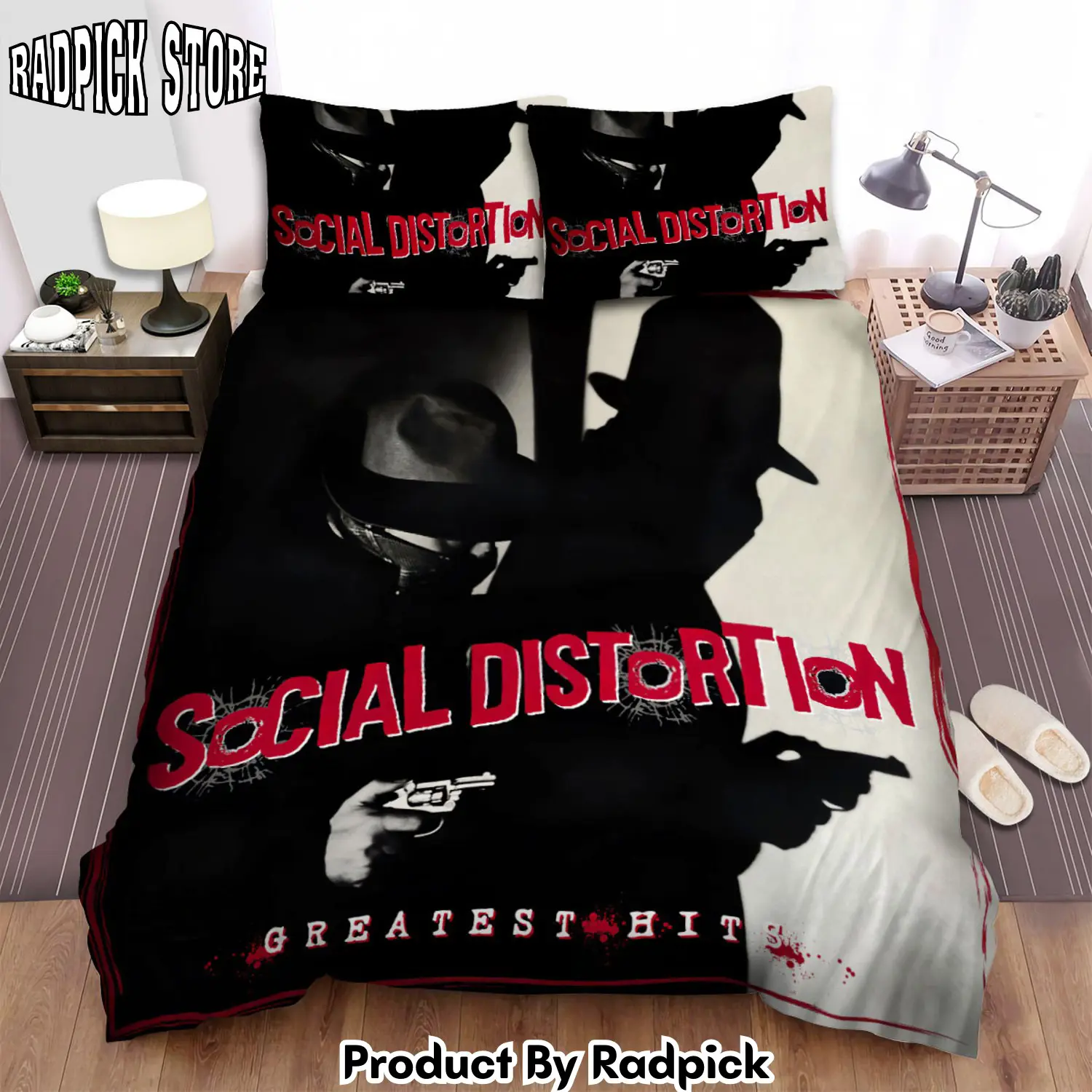 Radpick social distortion greatest hits bed sheets spread comforter duvet cover bedding sets rp3272218